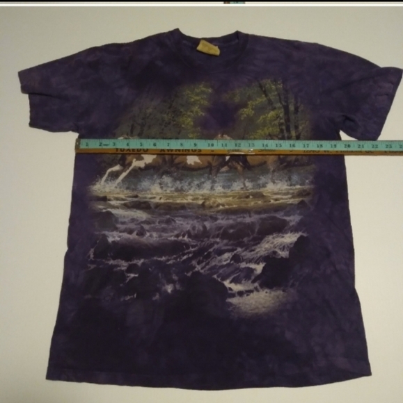 Vintage Rare* Running Horses The Mountian Shirt Sz Medium - Picture 4 of 7